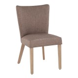 LumiSource Addison Dining Chair - Set of 2 - GREY - Perspective