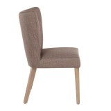 LumiSource Addison Dining Chair - Set of 2 - GREY - Side