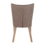 LumiSource Addison Dining Chair - Set of 2 - GREY - Rear