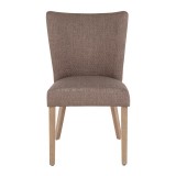 LumiSource Addison Dining Chair - Set of 2 - GREY - Front
