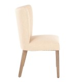 LumiSource Addison Dining Chair - Set of 2 - LIGHT BROWN - Side