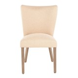 LumiSource Addison Dining Chair - Set of 2 - LIGHT BROWN - Front
