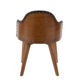 LumiSource Ahoy Chair - BLACK - Rear