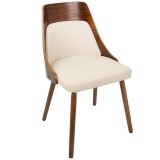 LumiSource Anabelle Dining Chair - CREAM - Perspective