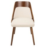 LumiSource Anabelle Dining Chair - CREAM - Front