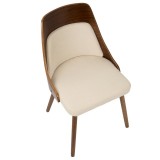 LumiSource Anabelle Dining Chair - CREAM - Top
