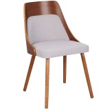 LumiSource Anabelle Dining Chair - GREY - Perspective