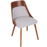 LumiSource Anabelle Dining Chair - GREY - Top