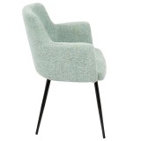 LumiSource Andrew Dining Chair - Set Of 2 - GREEN; BLACK LEGS - Side