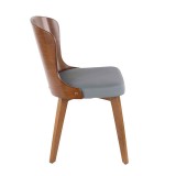 LumiSource Bocello Chair - GREY - Side