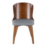 LumiSource Bocello Chair - GREY - Front