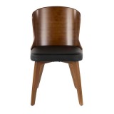 LumiSource Bocello Chair - BLACK - Front