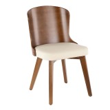 LumiSource Bocello Chair - CREAM - Perspective
