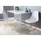 LumiSource Brady Chair - Set of 2 - WHITE - Lifestyle