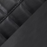 LumiSource Clubhouse Pleated Chair - Set of 2 - BLACK - Swatch