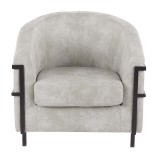 LumiSource Colby Tub Chair - LIGHT GREY - Front