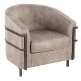LumiSource Colby Tub Chair - STONE - Perspective