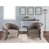  LumiSource Colby Tub Chair - STONE - Lifestyle