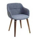 LumiSource Campania Chair - BLUE - Perspective