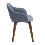 LumiSource Campania Chair - BLUE - Side