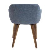 LumiSource Campania Chair - BLUE - Rear