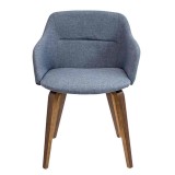 LumiSource Campania Chair - BLUE - Front