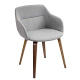 LumiSource Campania Chair - GREY - Perspective