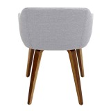 LumiSource Campania Chair - GREY - Rear
