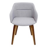 LumiSource Campania Chair - GREY - Front
