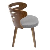 LumiSource Cosi Chair - GREY - Side