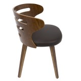 LumiSource Cosi Chair - BROWN - Side