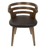 LumiSource Cosi Chair - BROWN - Front