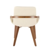 LumiSource Cosmo Chair - CREAM - Rear
