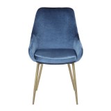LumiSource Diana Chair - Set of 2 - BLUE - Front
