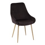LumiSource Diana Chair - Set of 2 - BLACK - Perspective
