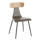 LumiSource Elio Chair - Set of 2 - GREY - Perspective