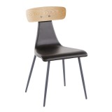 LumiSource Elio Chair - Set of 2 - BLACK - Perspective