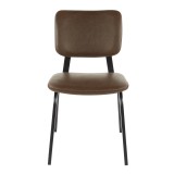 LumiSource Foundry Chair - Set of 2 - ESPRESSO - Front