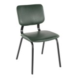LumiSource Foundry Chair - Set of 2 - GREEN - Perspective