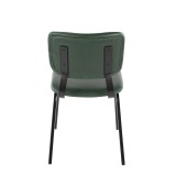 LumiSource Foundry Chair - Set of 2 - GREEN - Rear