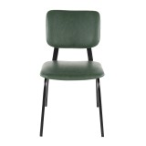LumiSource Foundry Chair - Set of 2 - GREEN - Front