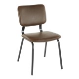 LumiSource Foundry Chair - Set of 2 - ESPRESSO - Perspective
