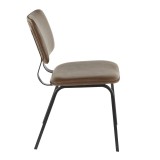 LumiSource Foundry Chair - Set of 2 - ESPRESSO - Side