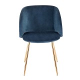 LumiSource Fran Chair - Set of 2 - BLUE - Front