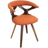 LumiSource Gardenia Chair - ORANGE - Perspective