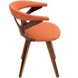 LumiSource Gardenia Chair - ORANGE - Side