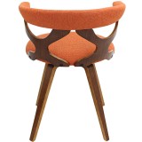 LumiSource Gardenia Chair - ORANGE - Rear