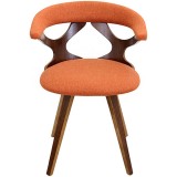LumiSource Gardenia Chair - ORANGE - Front