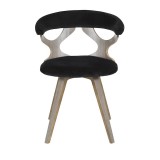 LumiSource Gardenia Chair - BLACK - Front