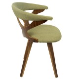 LumiSource Gardenia Chair - GREEN - Side